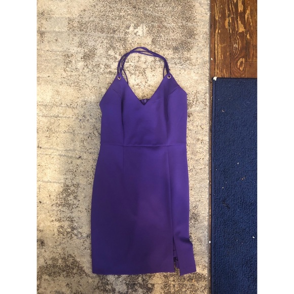 Royal Purple New Look Strappy Bodycon Dress - Picture 2 of 5